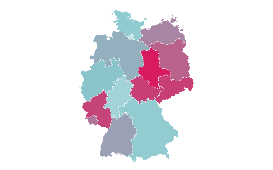 Affinity by region — Daniela Katzenberger, Germany