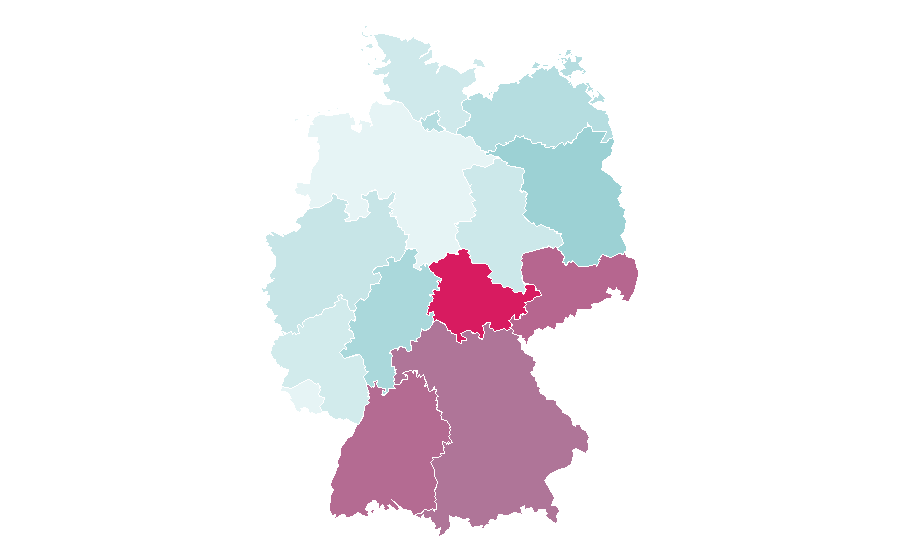 Affinity by region — Daniele Ganser, Germany