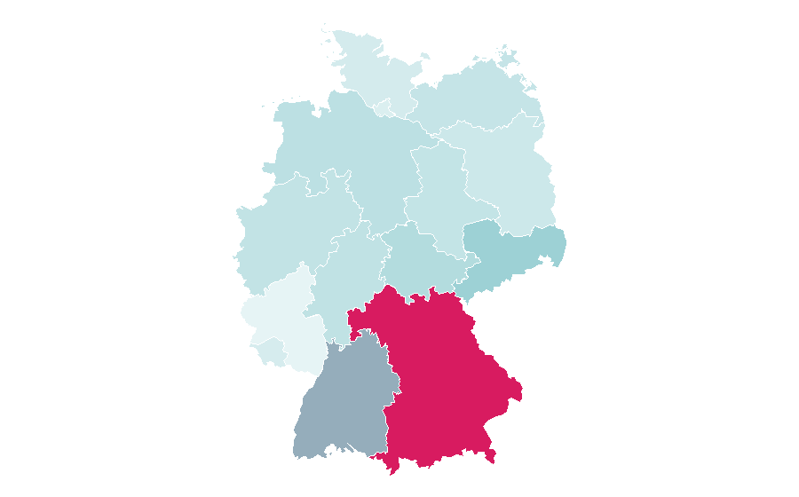 Affinité par région — Danube, Allemagne