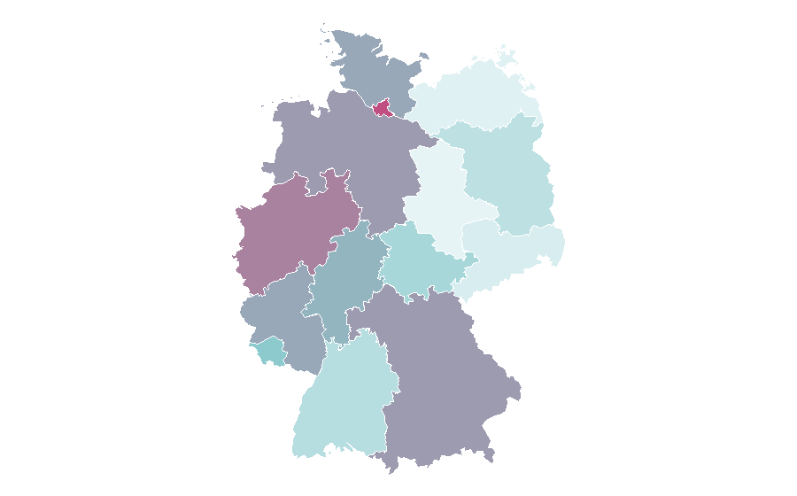 Affinity by region — Daryl Hall & John Oates, Germany