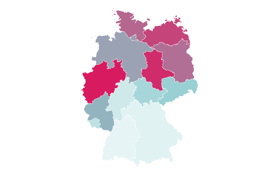 Affinity by region — Das Sommerhaus der Stars, Germany