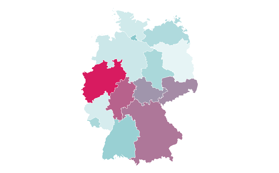 Affinity by region — Data processing, Germany