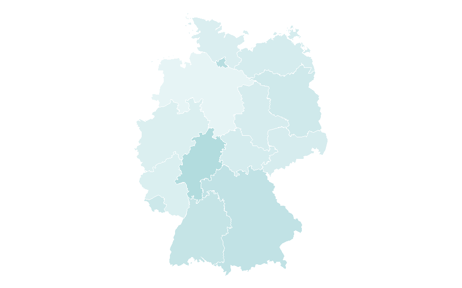 Affinity by region — Data visualization, Germany