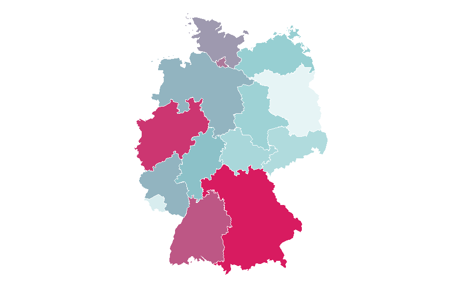 Affinità per regione — DATEV, Germania