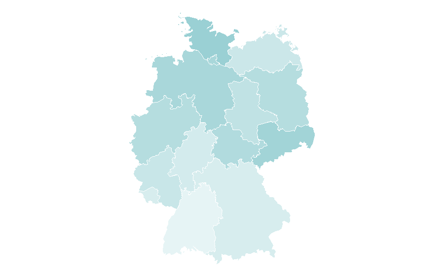 Affinité par région — David Bowie, Allemagne