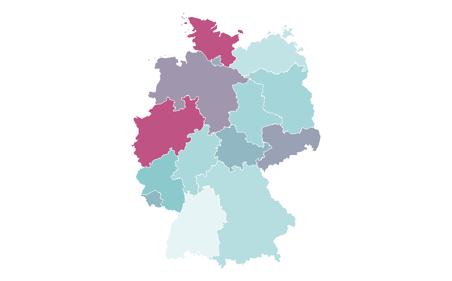 Affinity by region — David Tennant, Germany
