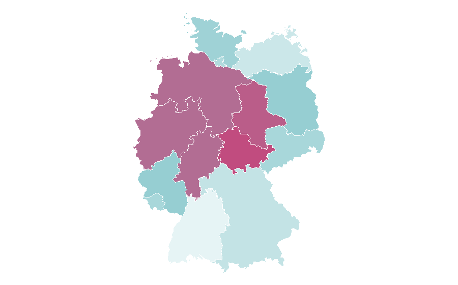 Affinity by region — Daybreakers, Germany