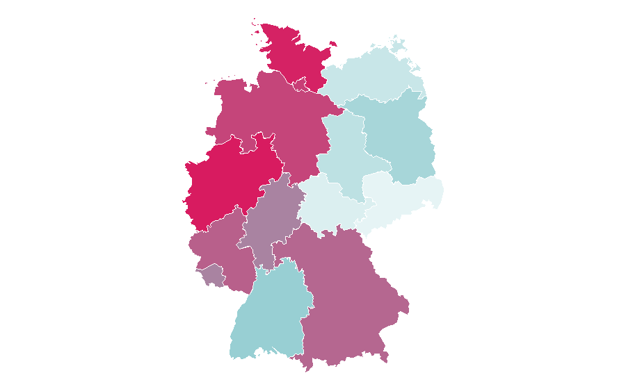 Affinity by region — Dean Martin, Germany