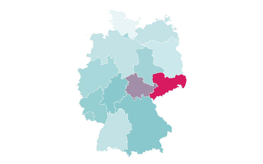Affinity by region — Deathcore, Germany