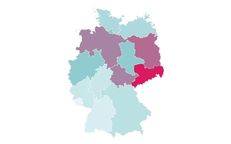 Affinity by region — Deep frying, Germany