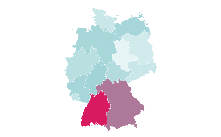Affinité par région — Deer, Allemagne