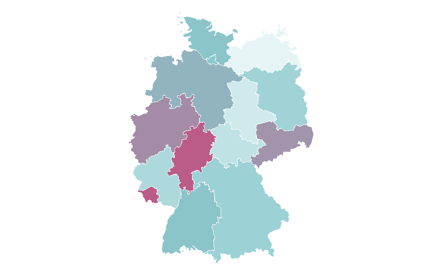 Affinité par région — Deezer, Allemagne