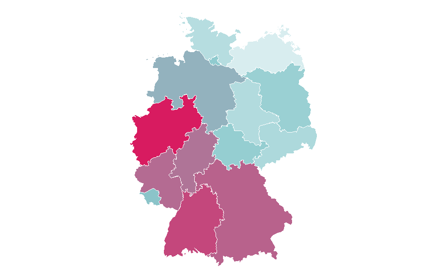 Affinité par région — De'Longhi, Allemagne