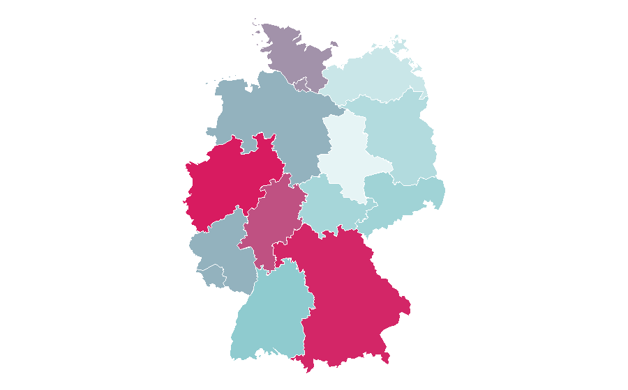 Affinity by region — Democratic Republic of the Congo, Germany