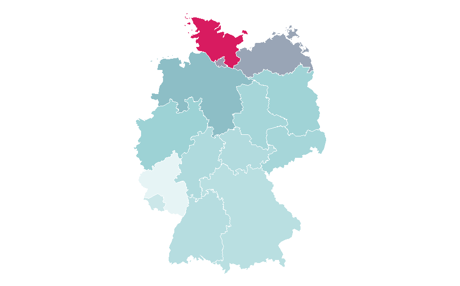 Affinità per regione — Denmark, Germania