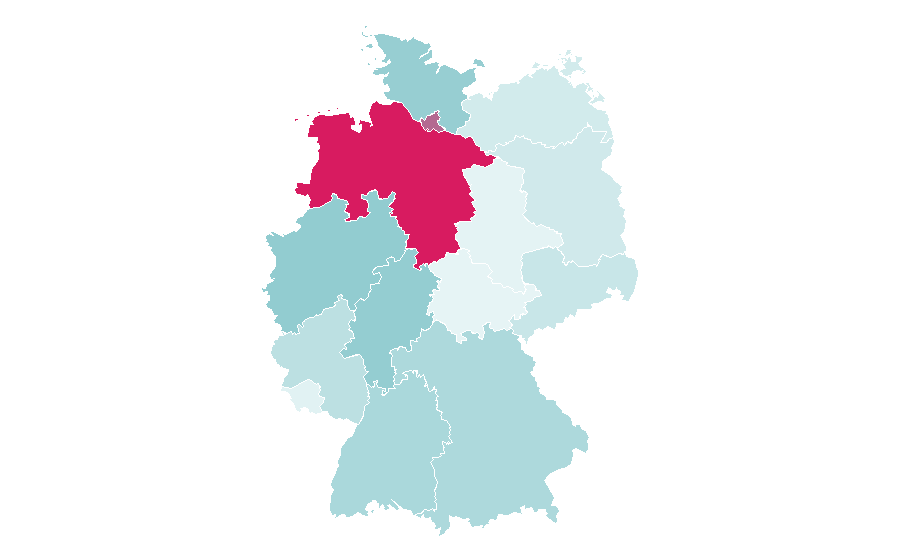 Affinité par région — Dennis Schröder, Allemagne
