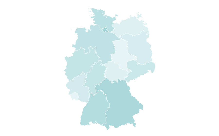 Afinidad por región — Denn's, Alemania