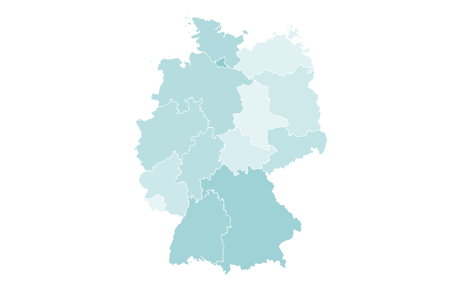 Affinité par région — Denns BioMarkt, Allemagne