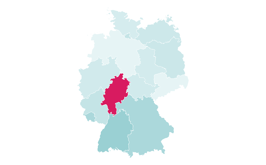 Affinity by region — Dental hygienist, Germany
