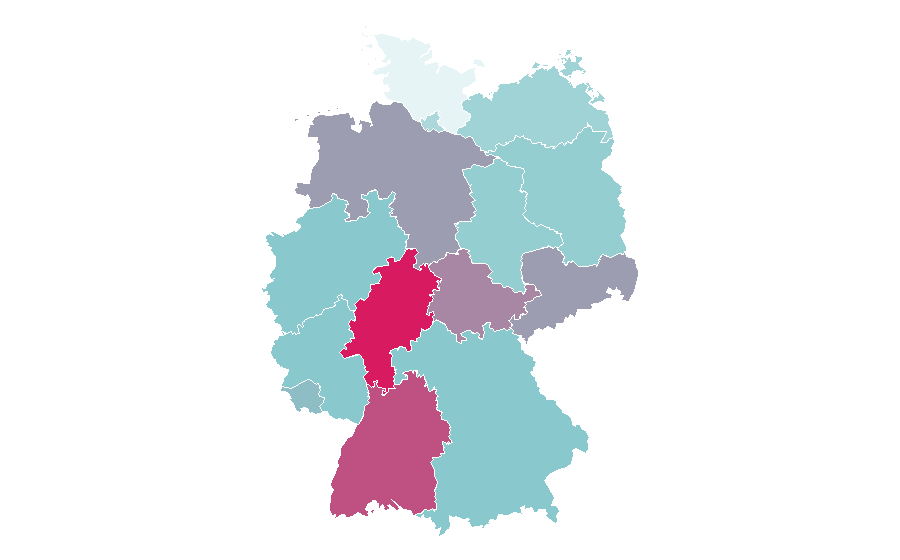 Affinity by region — Dental plaque, Germany