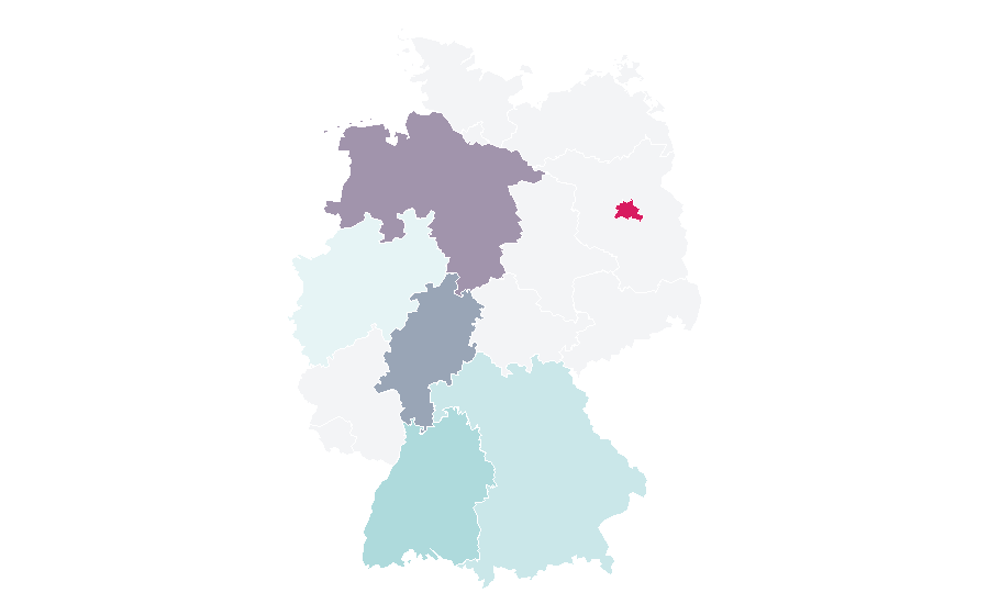Affinity by region — Dental public health, Germany