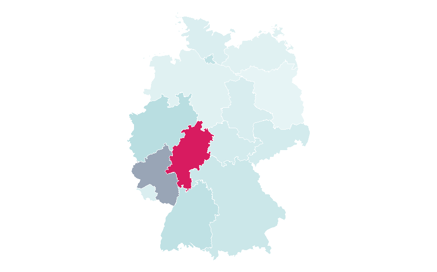 Affinity by region — Dentist, Germany