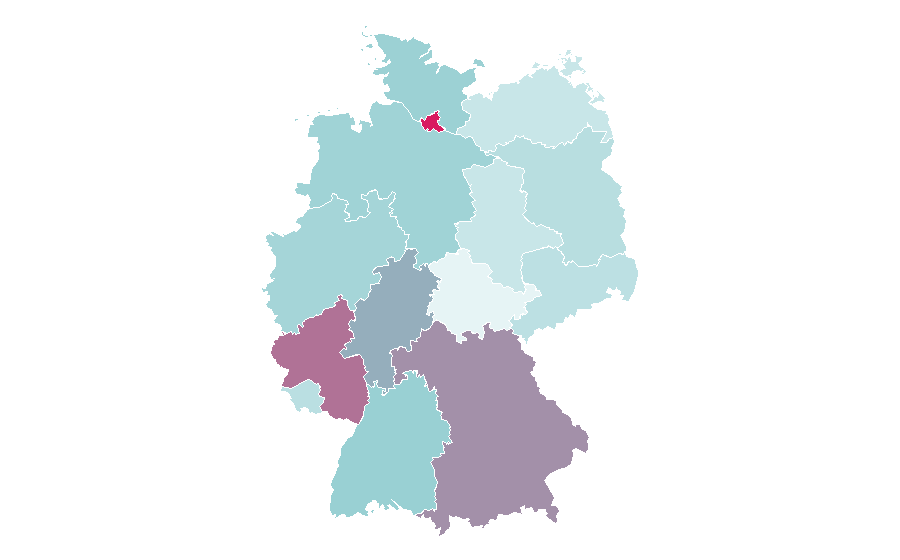 Affinity by region — Denver Broncos, Germany