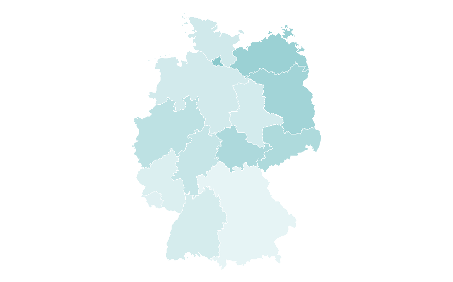 Affinity by region — Der Freitag, Germany