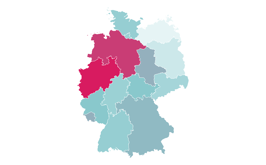 Affinity by region — Dermasence, Germany