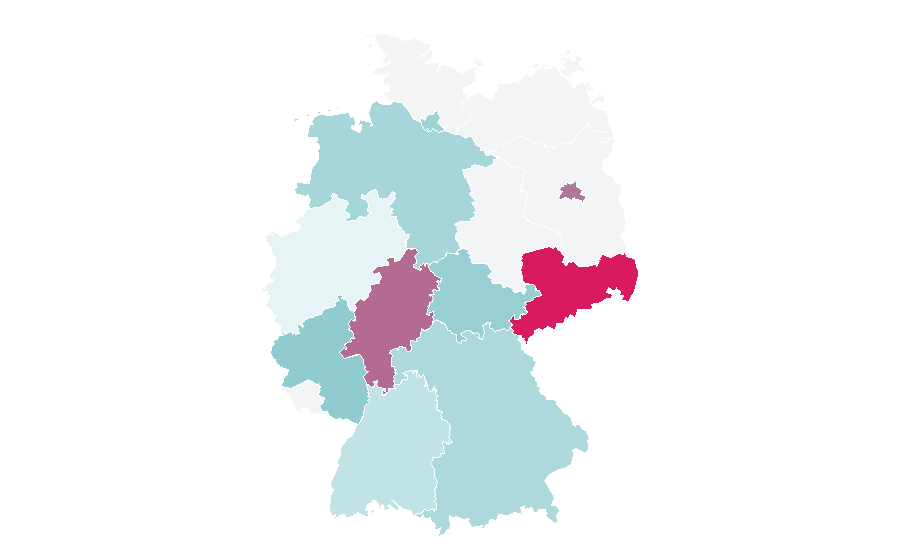 Affinity by region — Destination spa, Germany