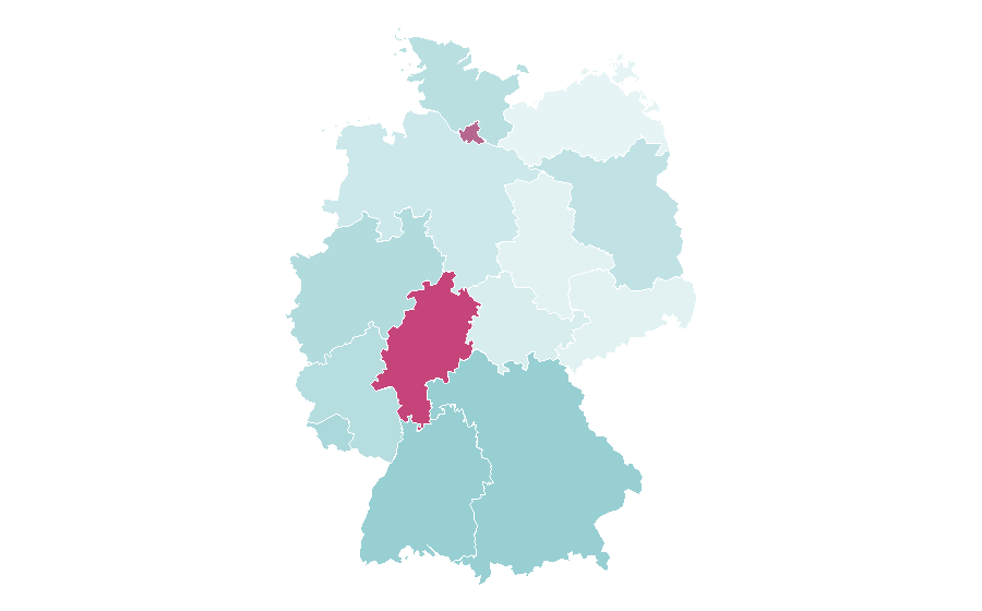 Affinité par région — Detergent, Allemagne