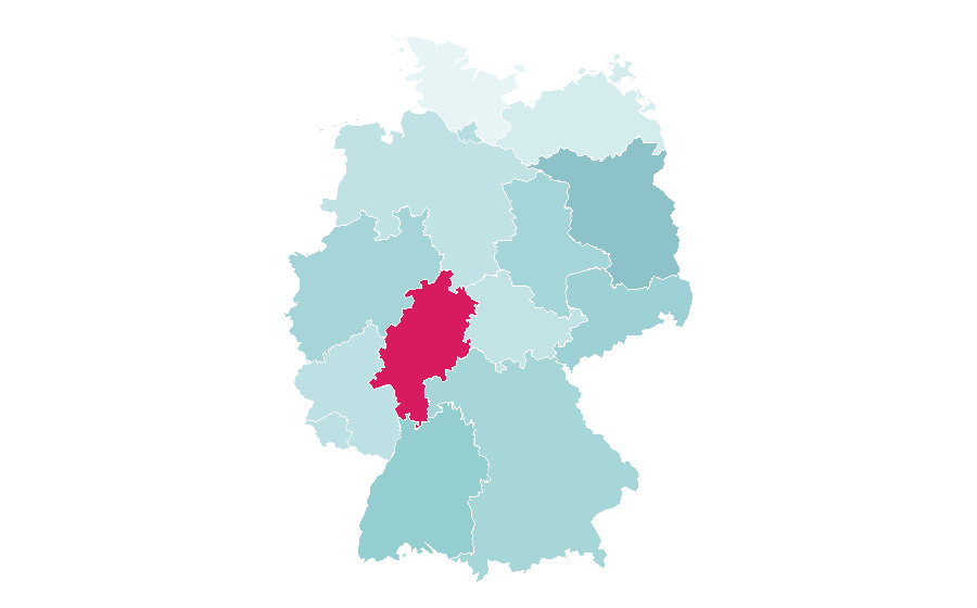 Affinity by region — Deutsche Bahn Karriere, Germany