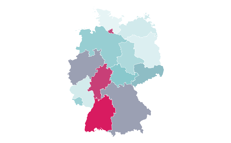 Affinity by region — Deutscher Skiverband, Germany
