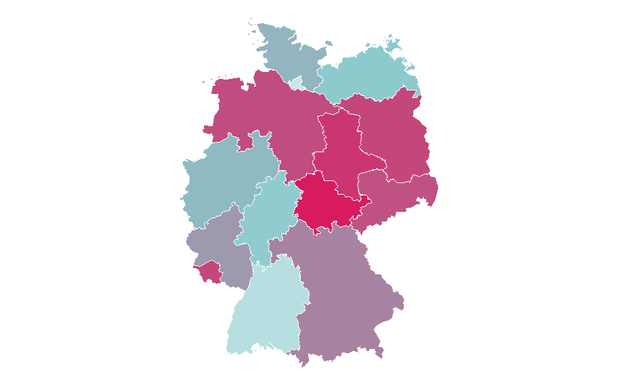 Affinity by region — Deutscher Wetterdienst, Germany