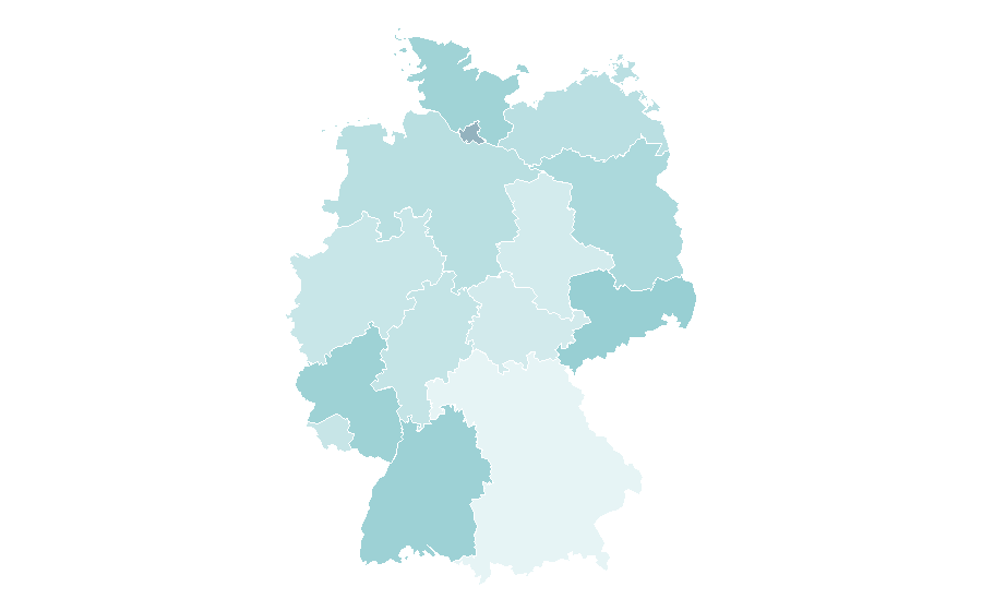 Affinity by region — Deutschlandfunk, Germany