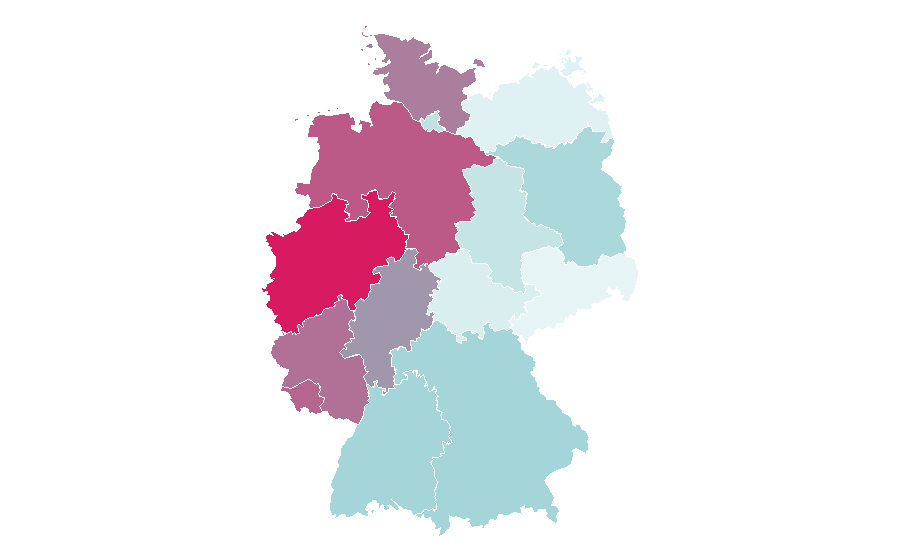 Affinité par région — Dexter, Allemagne