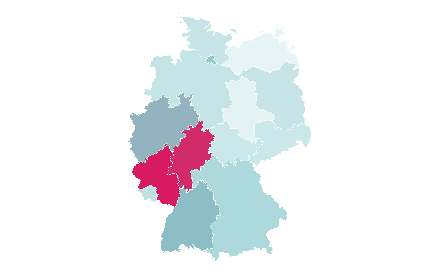 Affinité par région — Diamond, Allemagne