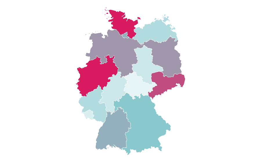 Affinity by region — Diary (novel), Germany