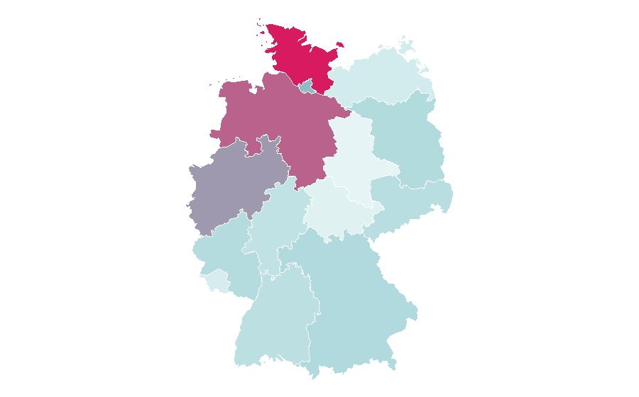 Affinity by region — Die drei ???, Germany