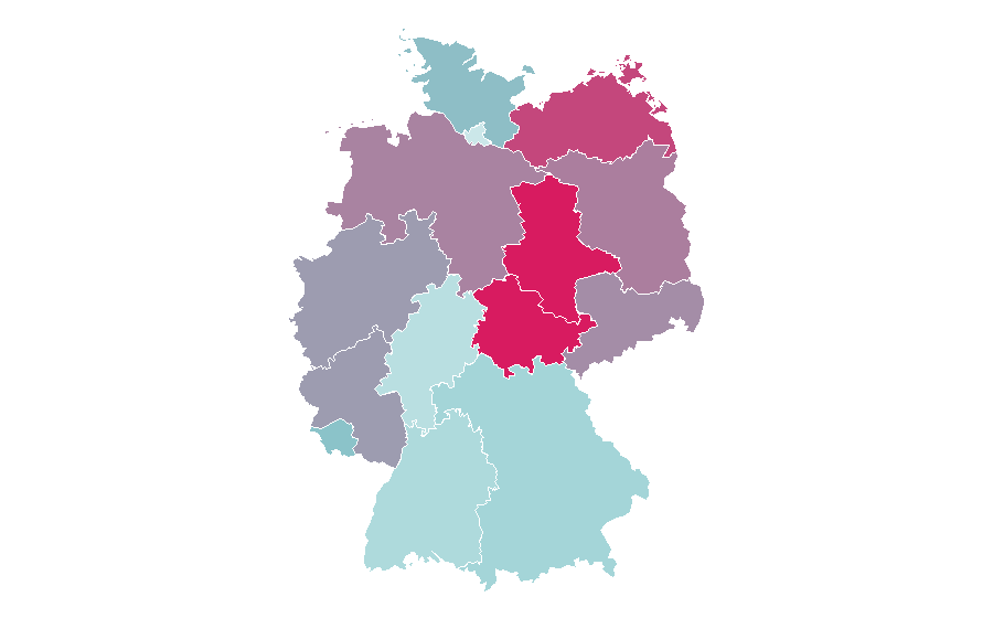 Affinity by region — Die Flippers, Germany