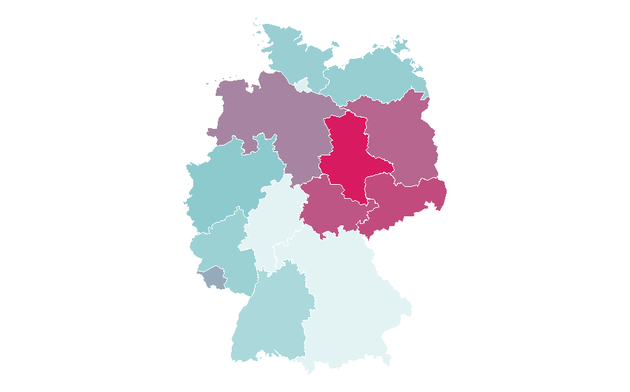 Affinity by region — Die Giovanni Zarrella Show, Germany
