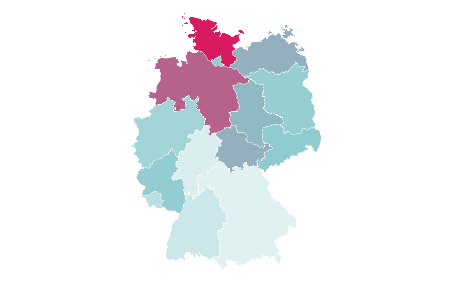 Affinity by region — Die Kanzlei, Germany