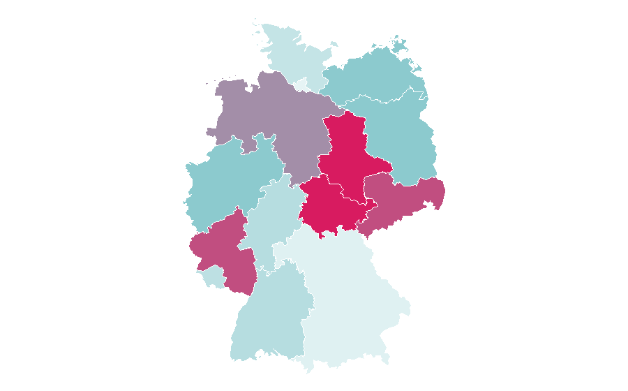 Afinidad por región — Die (musician), Alemania