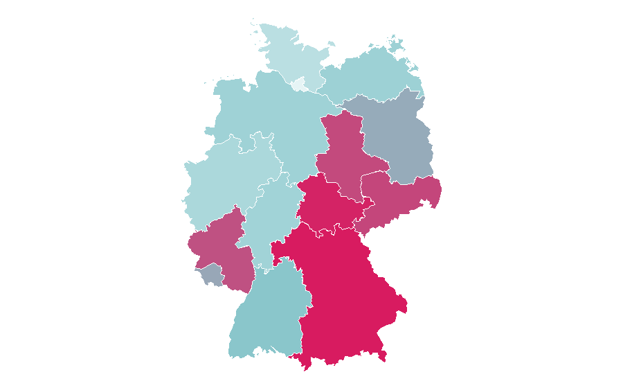 Affinità per regione — Die Rosenheim-Cops, Germania