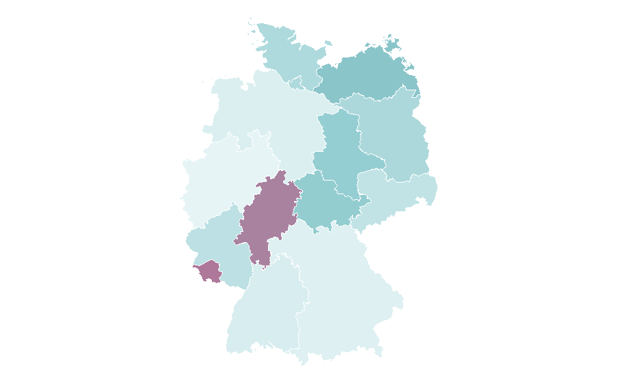 Affinity by region — Diet food, Germany
