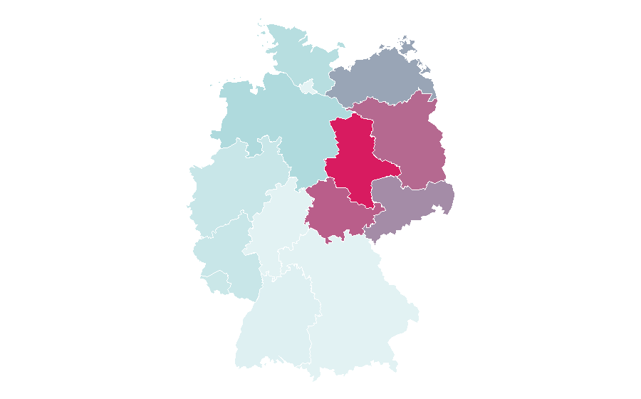 Affinité par région — Dieter Hallervorden, Allemagne
