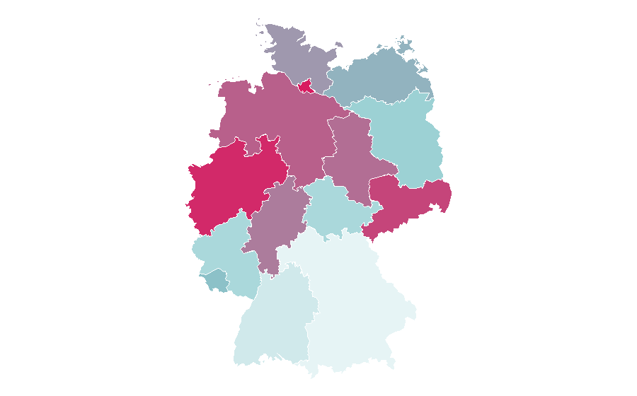 Affinity by region — Digimon, Germany