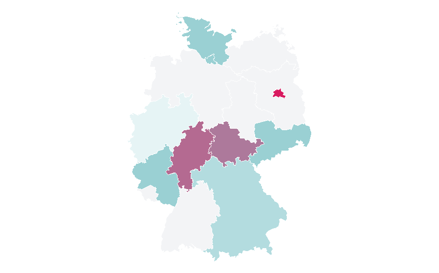 Affinity by region — Digital currency exchanger, Germany