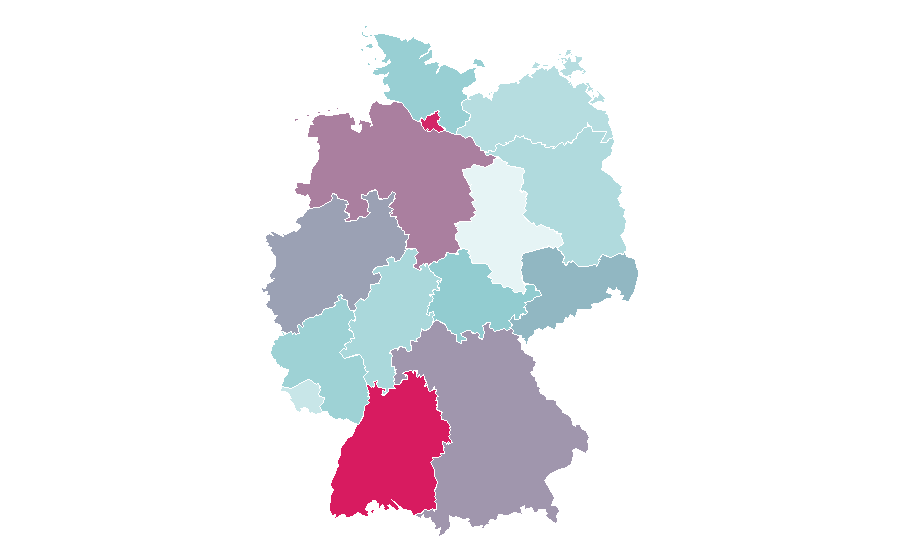 Affinity by region — Digital piano, Germany