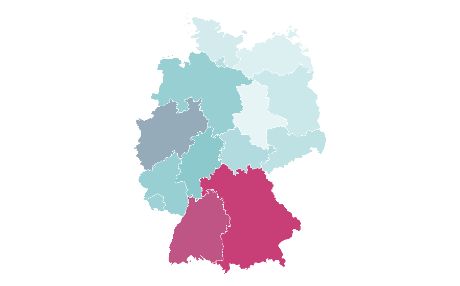 Affinity by region — Digital printing, Germany